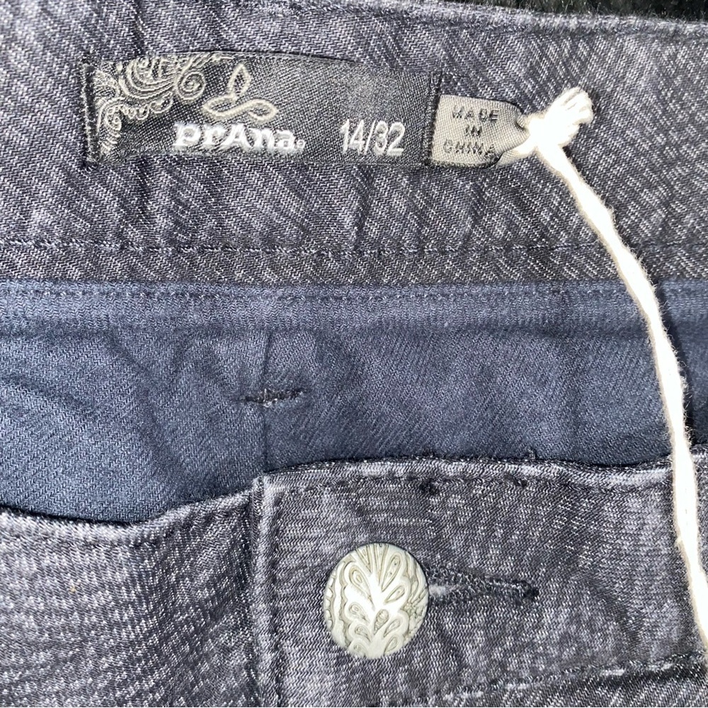 NWT Prana mid rise relaxed fit organic cotton lined pebble boyfriend jeans sz 14 - Picture 14 of 16